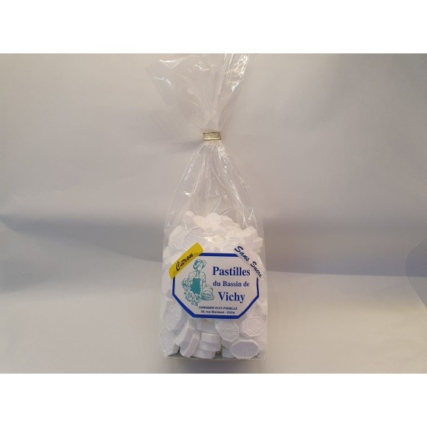 SANS SUCRE Pastille Bassin de Vichy CITRON 500 grs