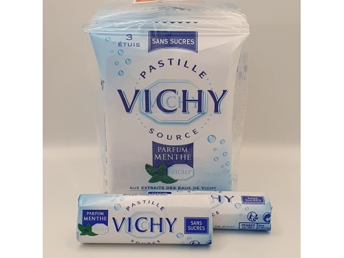 SANS SUCRE Pastille Vichy MENTHE 18 étuis