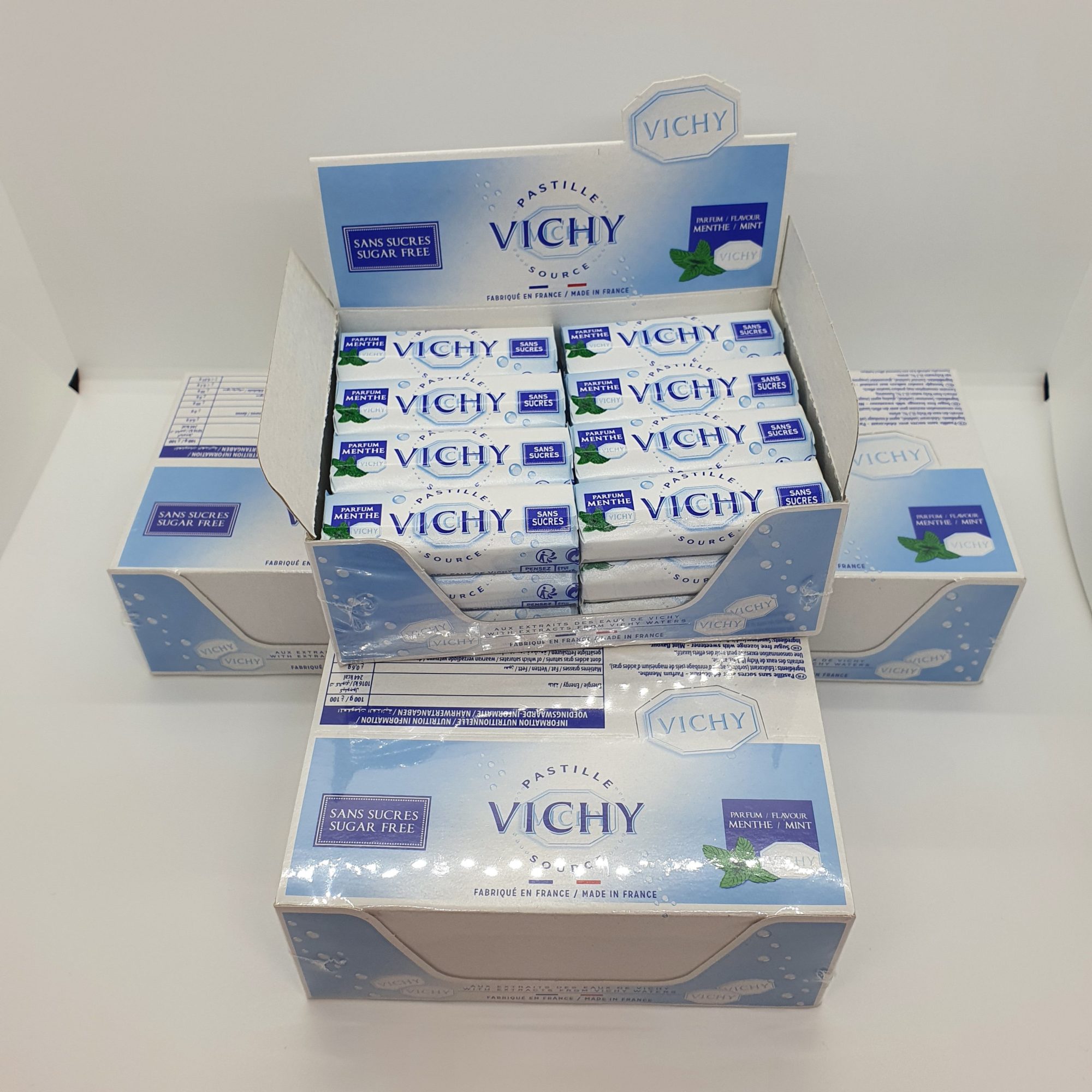 Pastilles à la menthe sans sucre, Vichy (3 x 19 g)