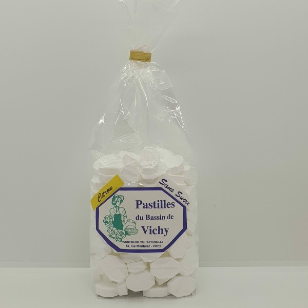 SANS SUCRE Pastille Bassin de Vichy CITRON 500 gr