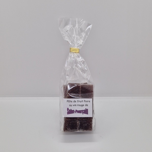 Pâte de fruit Poire au Vin rouge de Saint Pourçain