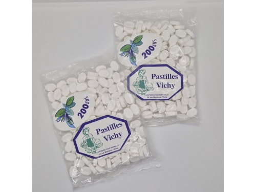 Mini Pastille Vichy MENTHE sac 150 gr (vendu par 2)