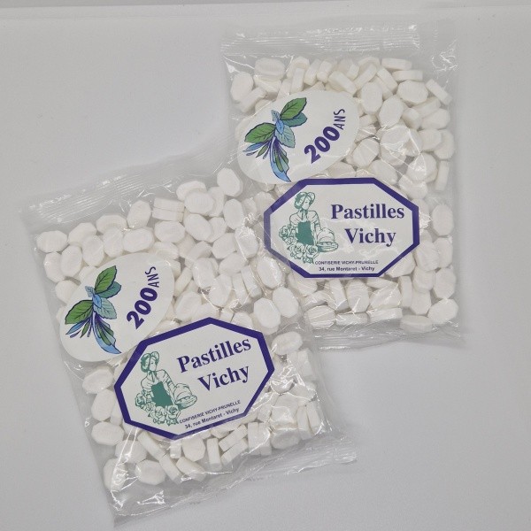 Mini Pastille Vichy MENTHE sac 150 gr (vendu par 2)