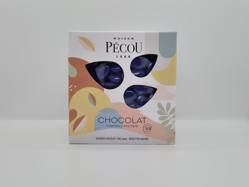 Dragée couleur MARINE verni (70% cacao) bte 1kg