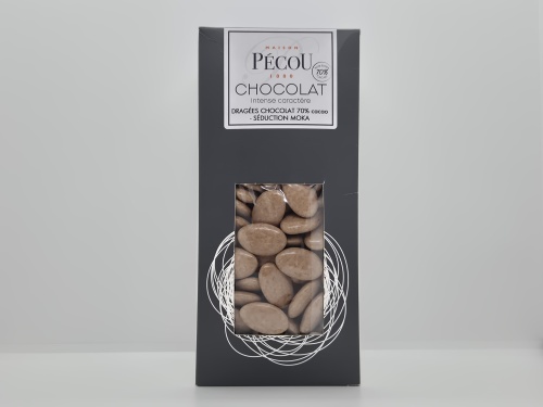 Dragée couleur MOKA verni (70% cacao) bte 1kg