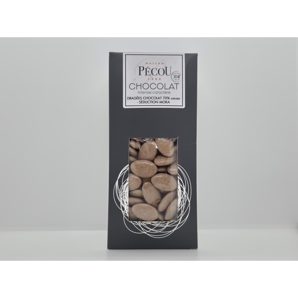 Dragée couleur MOKA verni (70% cacao) bte 1kg