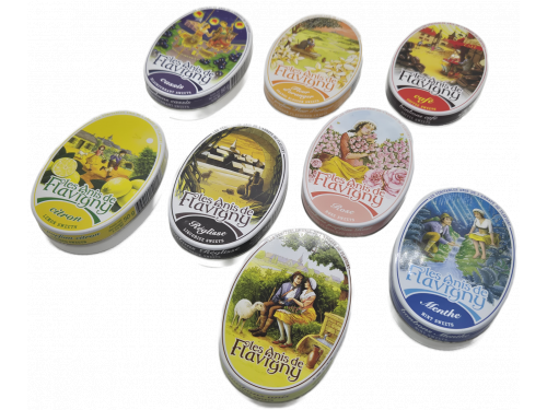 Boite ovale - Bonbons Violette 50g