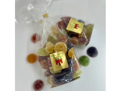 Pâtes de fruits d'Auvergne, sachet 500 gr