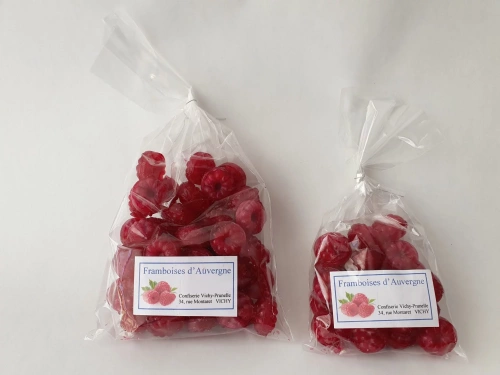 Framboises d'Auvergne, sac 250 gr