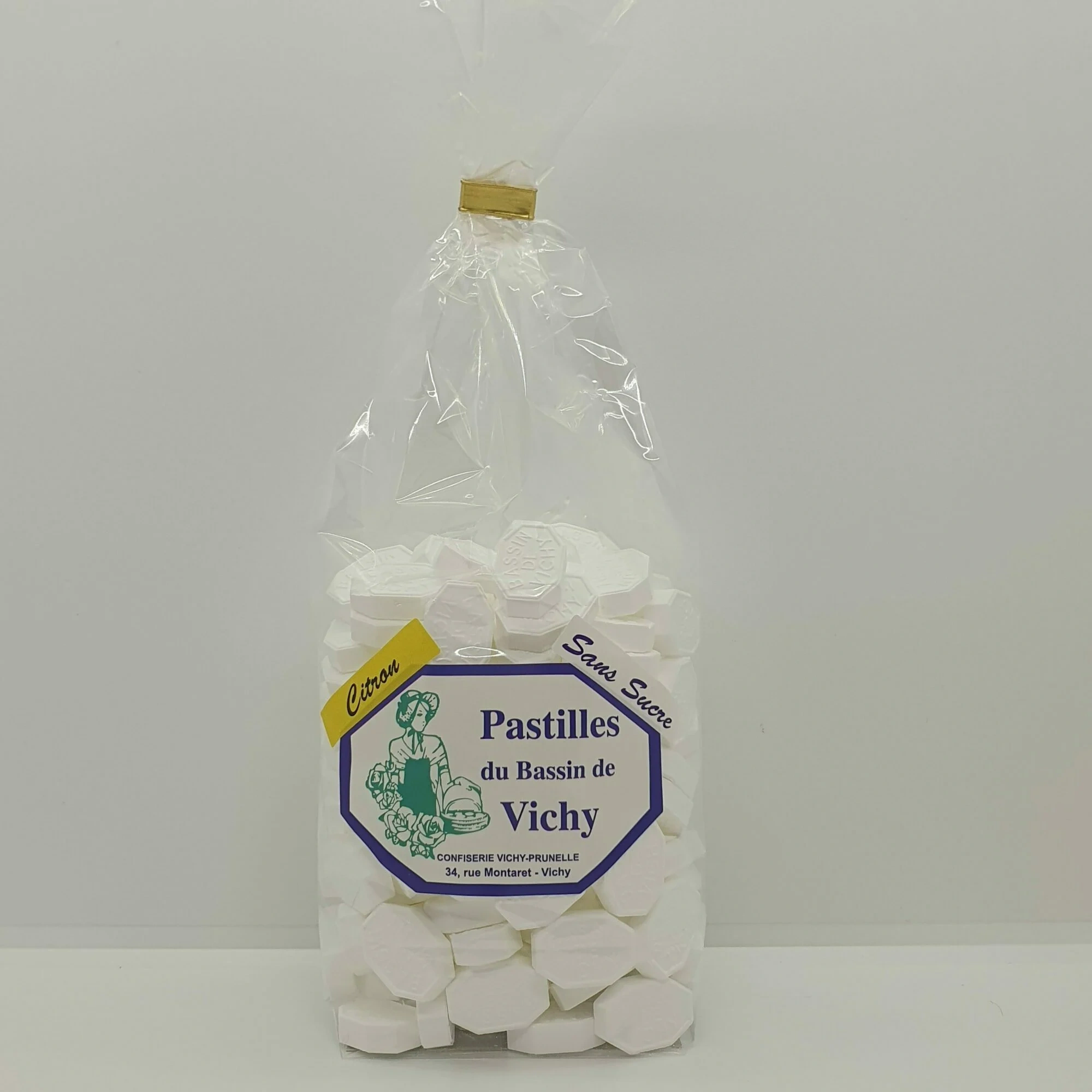 SANS SUCRE Pastille Bassin de Vichy CITRON 500 gr