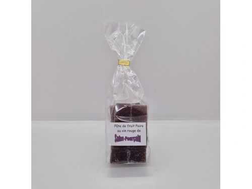Pâte de fruit Poire au Vin rouge de Saint Pourçain